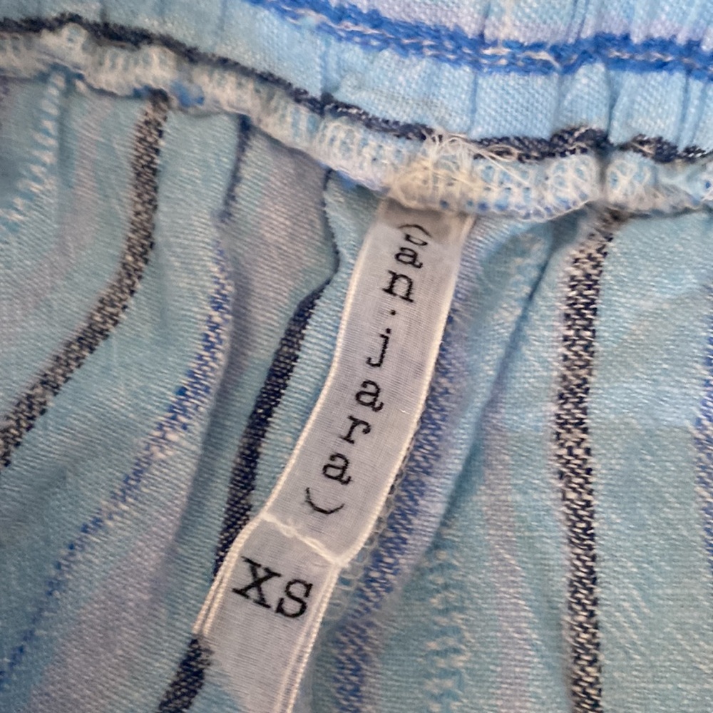 Wide Leg Breezy Linen Cargo Pants - Picture 4 of 7